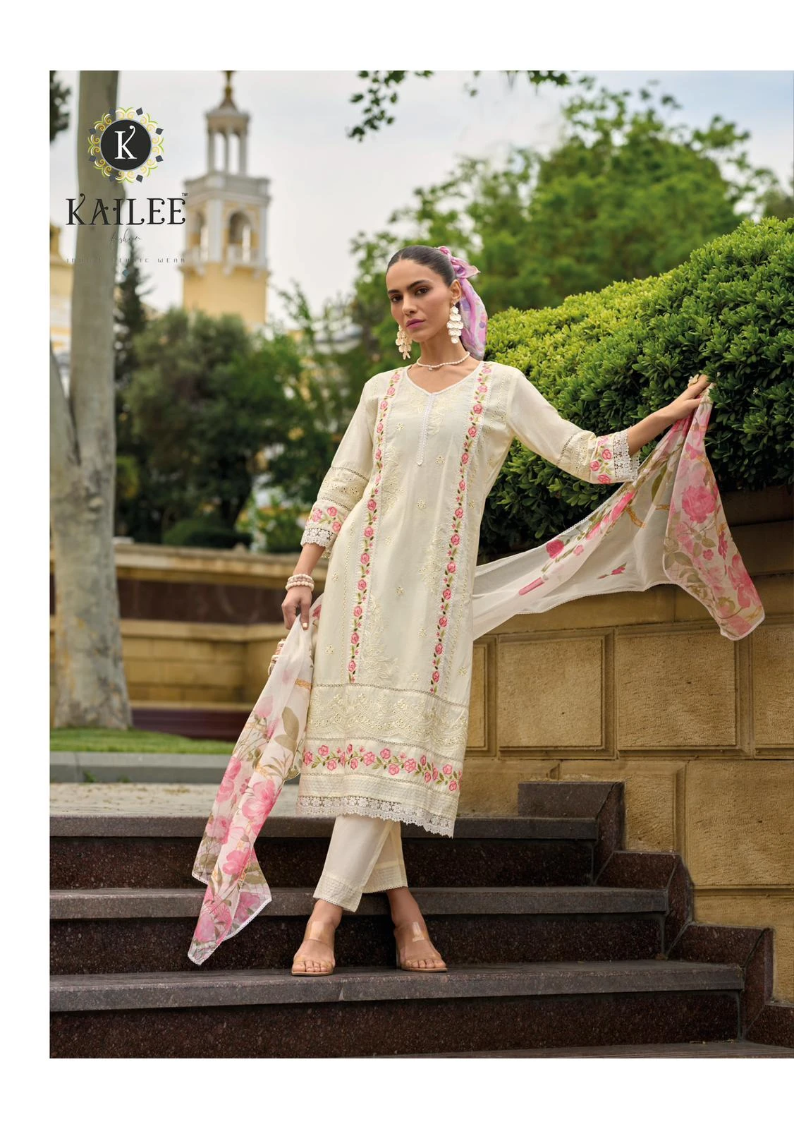 Kailee Fashion Iqra Pure Cotton Wholesale Fancy Readymade Salwar Suit Catalog — Wholesale Readymade Suit, Kailee Fashion wholesale from Surat — view 3